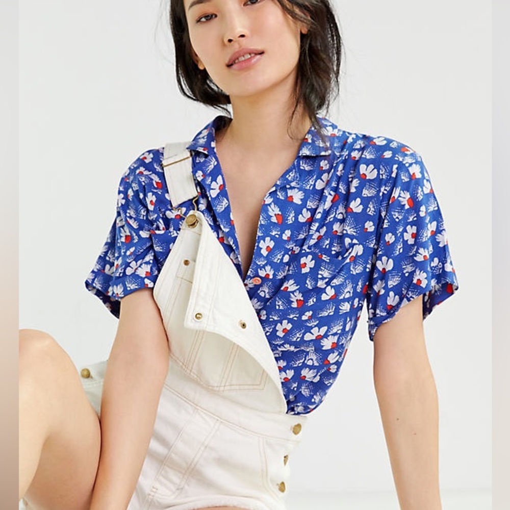 Anthropologie | Maeve Bon Voyage Buttondown